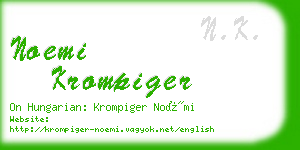 noemi krompiger business card